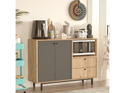 Кухненски помощен шкаф ROYCE RE2-SA (сепет/антрацит)